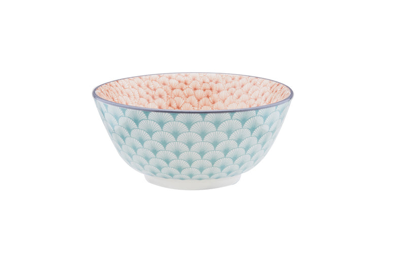 Bol PATTERN Ø15cm - 2 pièces - Vert / rose