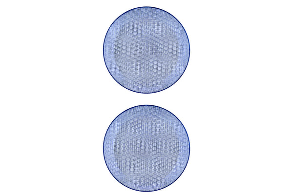 Assiette PATTERN Ø26cm - 2 pièces - Dark blue