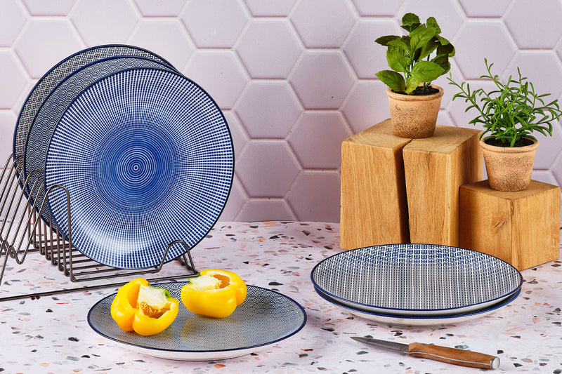 Assiette PATTERN Ø26cm - 2 pièces - Dark blue