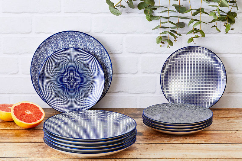 Assiette PATTERN Ø26cm - 2 pièces - Dark blue