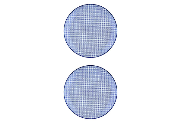 Assiette PATTERN Ø26cm - 2 pièces - Dark blue