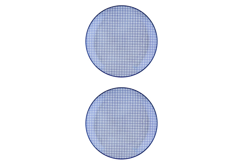 Assiette PATTERN Ø26cm - 2 pièces - Dark blue