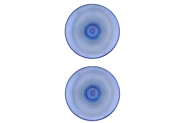 Assiette PATTERN Ø26cm - 2 pièces - Dark blue