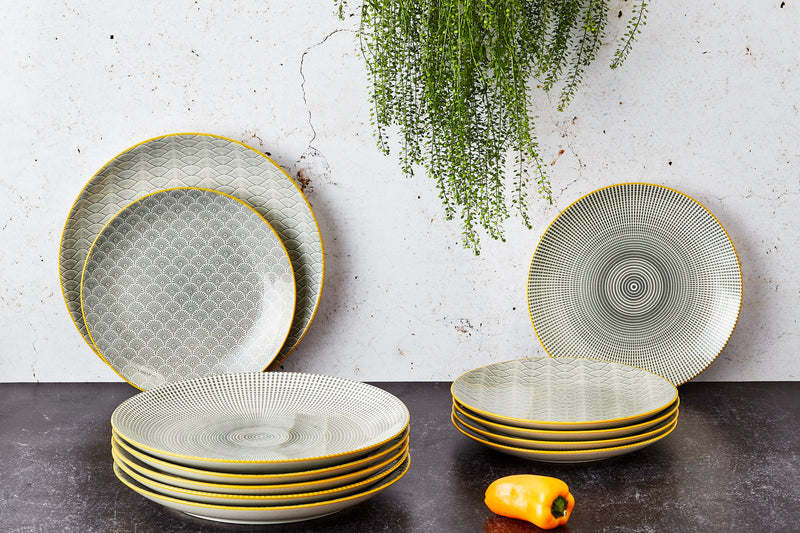 Assiette PATTERN Ø26cm - 2 pièces - Eclipse