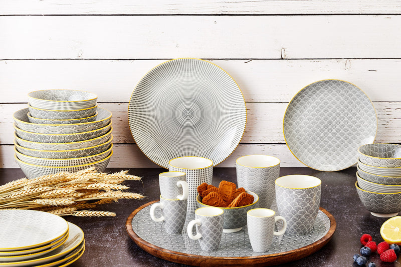 Assiette PATTERN Ø26cm - 2 pièces - Eclipse
