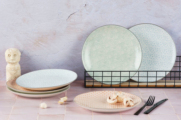 Assiette PATTERN Ø26cm - 2 pièces - Vert