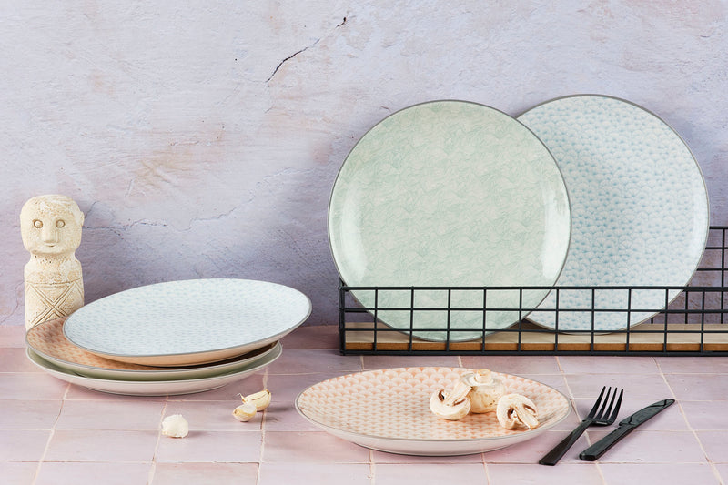 Assiette PATTERN Ø26cm - 2 pièces - Vert