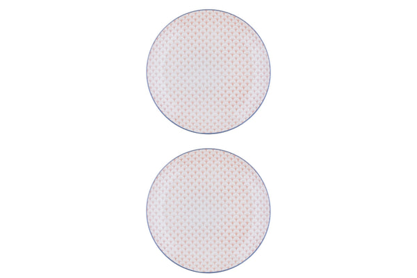Assiette PATTERN Ø26cm - 2 pièces - Rose