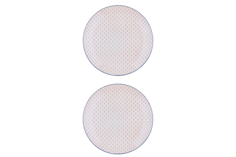 Assiette PATTERN Ø26cm - 2 pièces - Rose