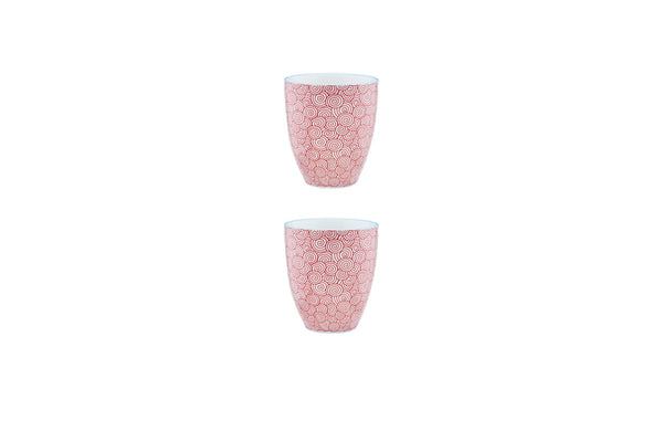 Mug PATTERN 30cl - 2 pièces - Rouge