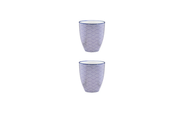 Mug PATTERN 30cl - 2 pièces - Dark blue