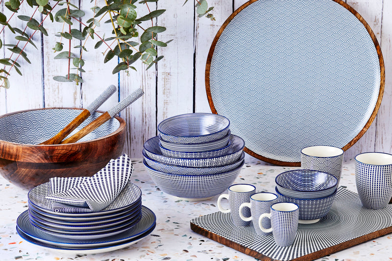 Mug PATTERN 30cl - 2 pièces - Dark blue