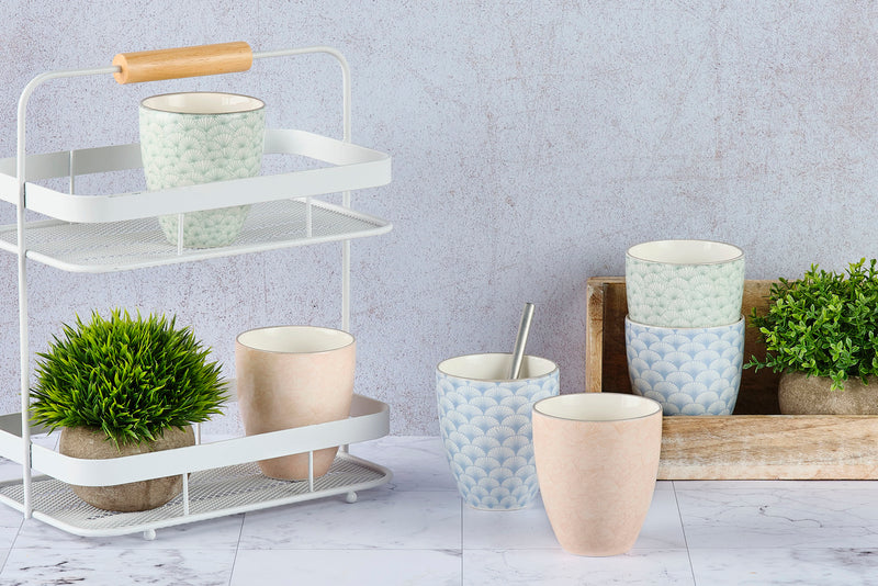 Mug PATTERN 30cl - 2 pièces - Bleu