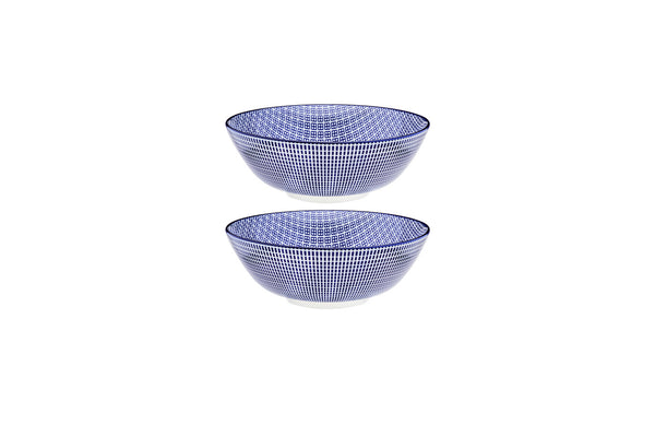 Bol PATTERN Ø21cm - 2 pièces - Dark blue