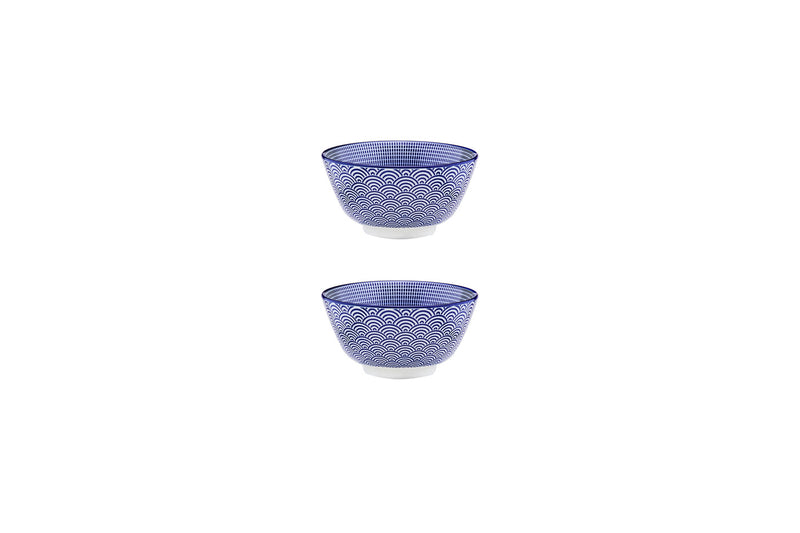 Bol PATTERN Ø12cm - 2 pièces - Dark blue