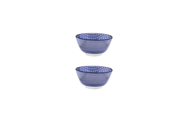 Bol PATTERN Ø12cm - 2 pièces - Dark blue