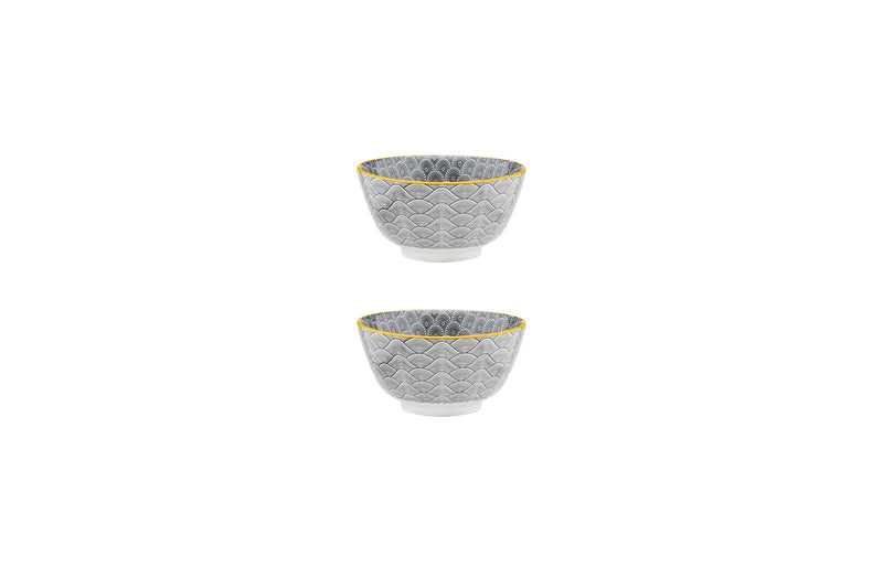 Bol PATTERN Ø12cm - 2 pièces - Eclipse