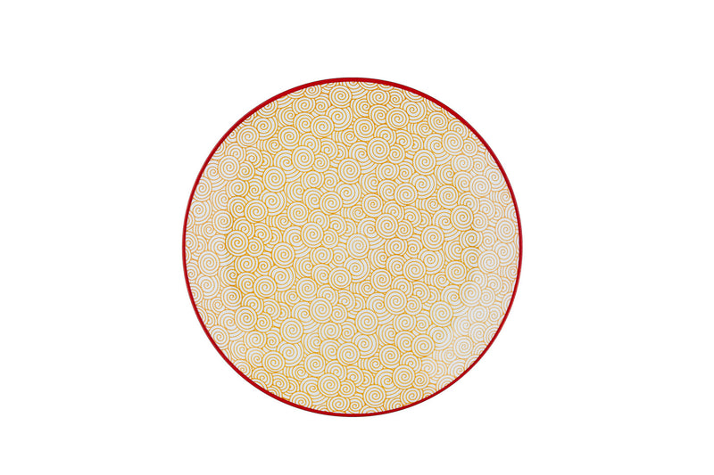 Assiette PATTERN Ø21cm - 2 pièces - Jaune
