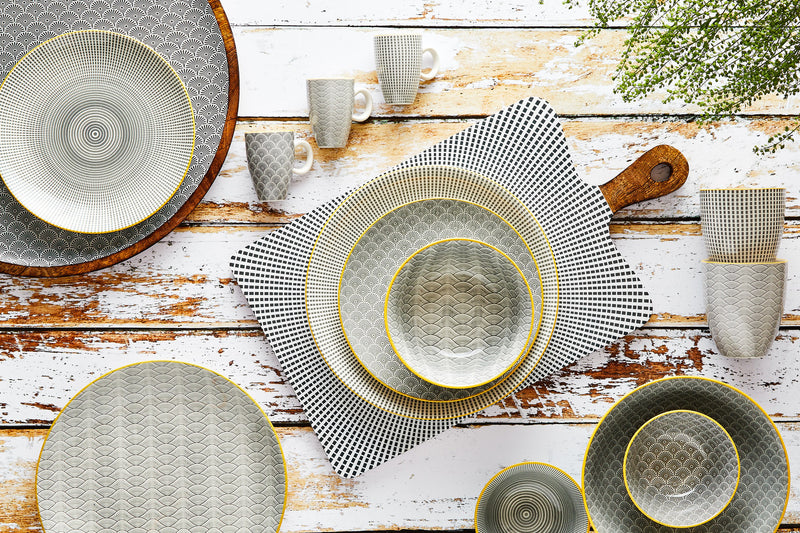 Assiette PATTERN Ø21cm - 2 pièces - Eclipse