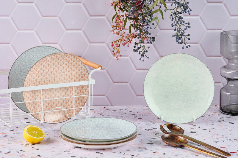 Assiette PATTERN Ø21cm - 2 pièces - Vert