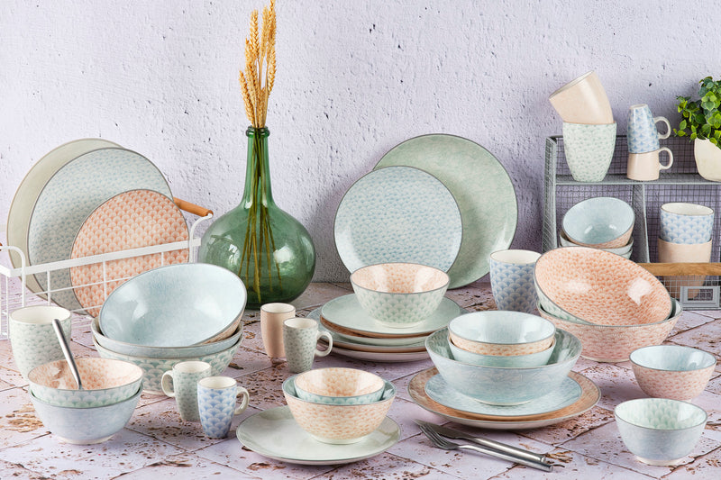 Assiette PATTERN Ø21cm - 2 pièces - Vert