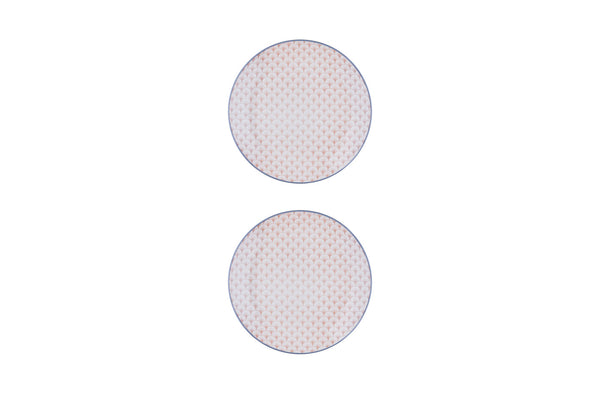 Assiette PATTERN Ø21cm - 2 pièces - Rose
