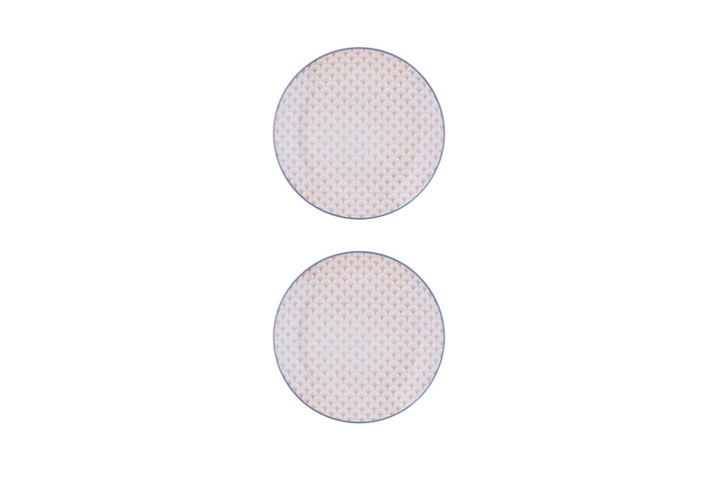 Assiette PATTERN Ø21cm - 2 pièces - Rose