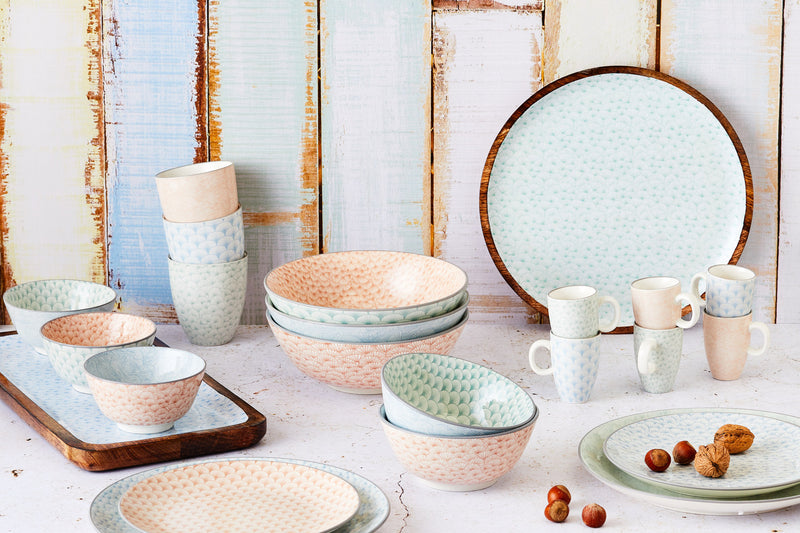 Assiette PATTERN Ø21cm - 2 pièces - Rose