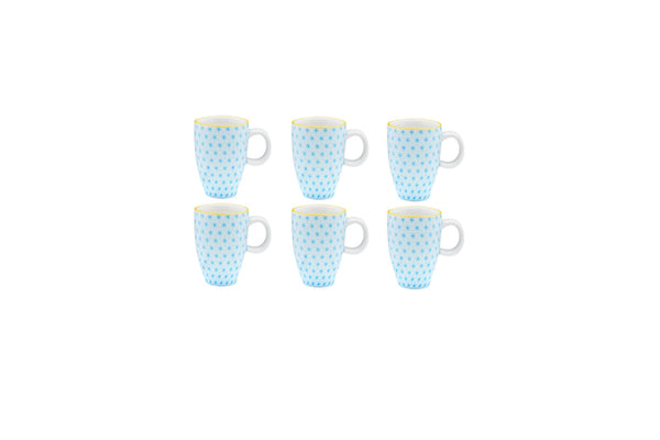 Tasse PATTERN 9cl - 6 pièces - Bleu clair