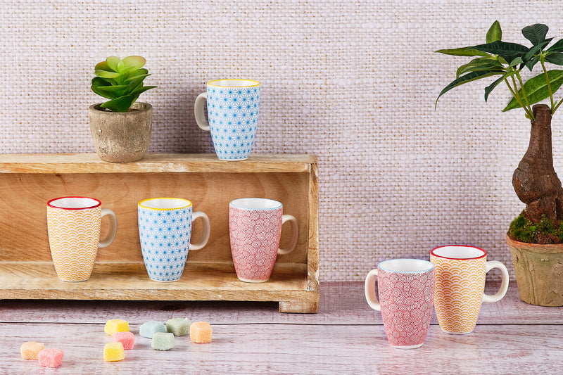 Tasse PATTERN 9cl - 6 pièces - Bleu clair
