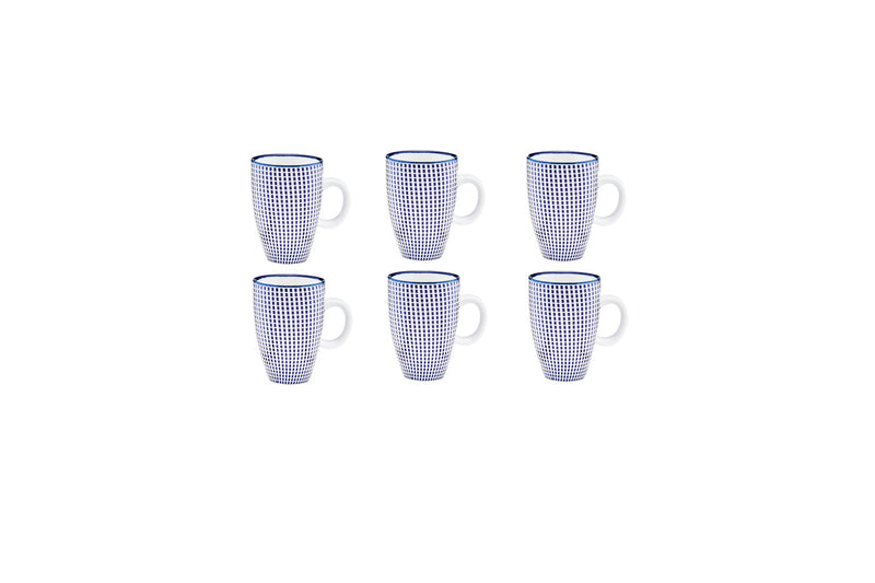 Tasse PATTERN 9cl - 6 pièces - Dark blue