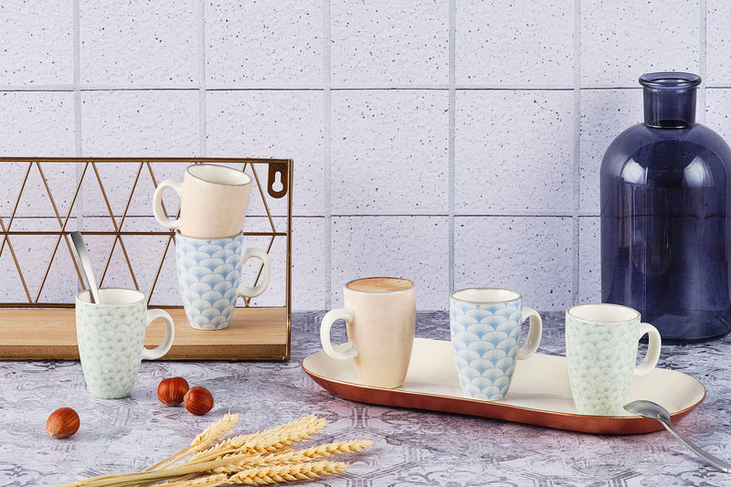 Tasse PATTERN 9cl - 6 pièces - Rose
