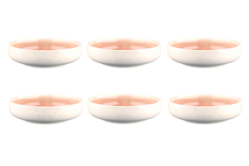 Bol OXYGEN Ø22cm - 6 pièces - Rose poudre