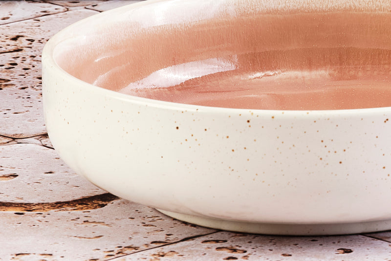 Bol OXYGEN Ø22cm - 6 pièces - Rose poudre