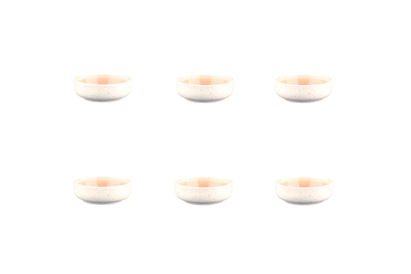 Bol OXYGEN Ø9cm - 6 pièces - Rose poudre