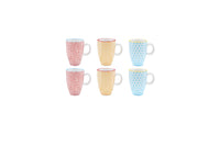 Tasse PATTERN 9cl - 6 pièces - Color