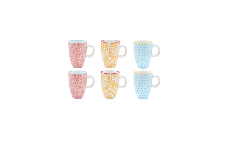 Tasse PATTERN 9cl - 6 pièces - Color