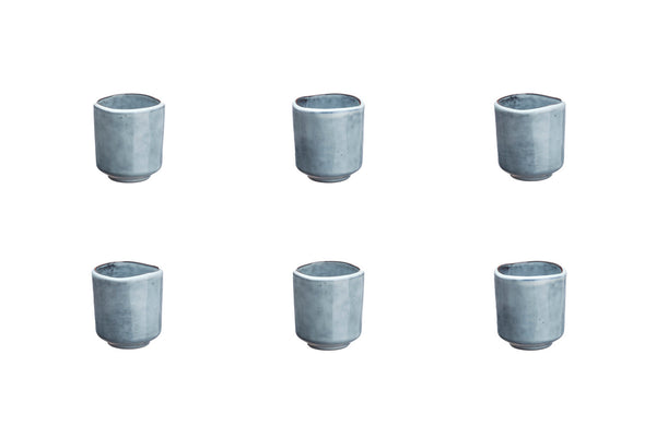 Tasse CLOUD 12cl - 6 pièces - Gris orage