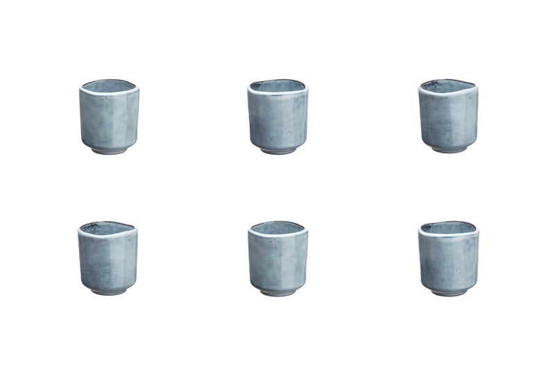 Tasse CLOUD 12cl - 6 pièces - Gris orage