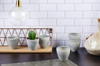Tasse STONE 15cl - 6 pièces - Gris lune