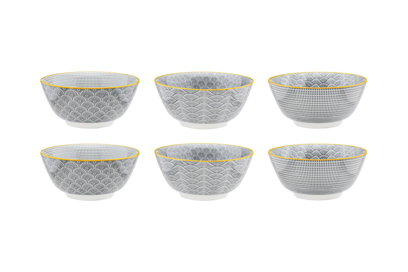 Bol PATTERN Ø15cm - 6 pièces - Eclipse