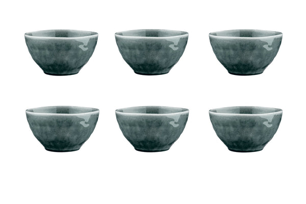 Bol MOON Ø14,5cm - 6 pièces - Pétrole