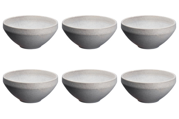 Bol STONE Ø17,5cm - 6 pièces - Gris lune