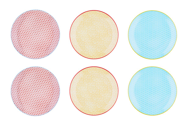 Assiette PATTERN Ø26cm - 6 pièces - Color