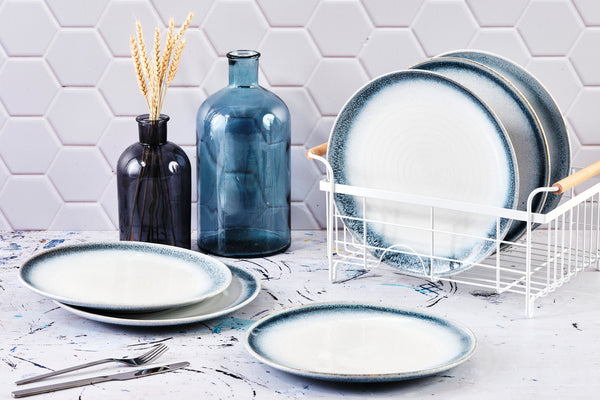 Assiette COSMOS Ø27,5cm - 6 pièces - Azur