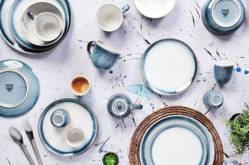 Assiette COSMOS Ø27,5cm - 6 pièces - Azur