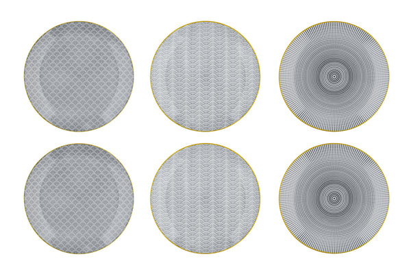 Assiette PATTERN Ø26cm - 6 pièces - Eclipse