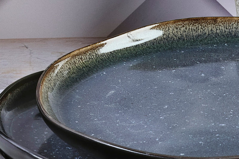 Assiette IRIS Ø26cm - 6 pièces - Bleu nuit