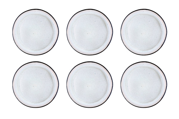 Assiette IRIS Ø26cm - 6 pièces - Blanc ivoire