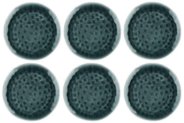 Assiette MOON Ø28,5cm - 6 pièces - Pétrole